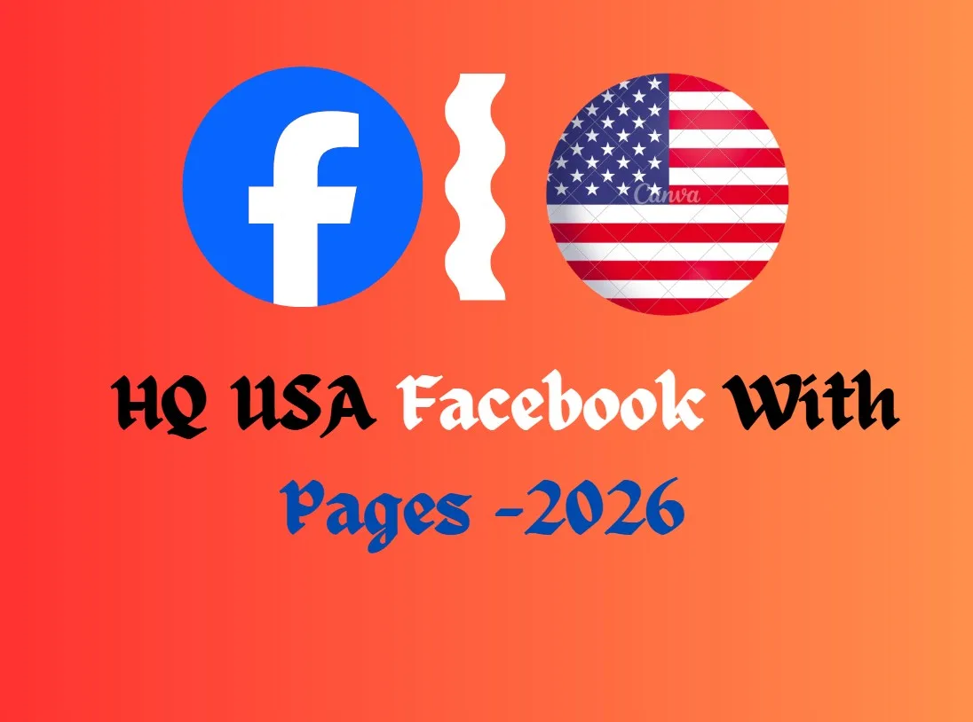 ✅ USA Facebook 2026 With Facebook Page ✅ 0- 50+ Friends ✅ Manually Registration ✅