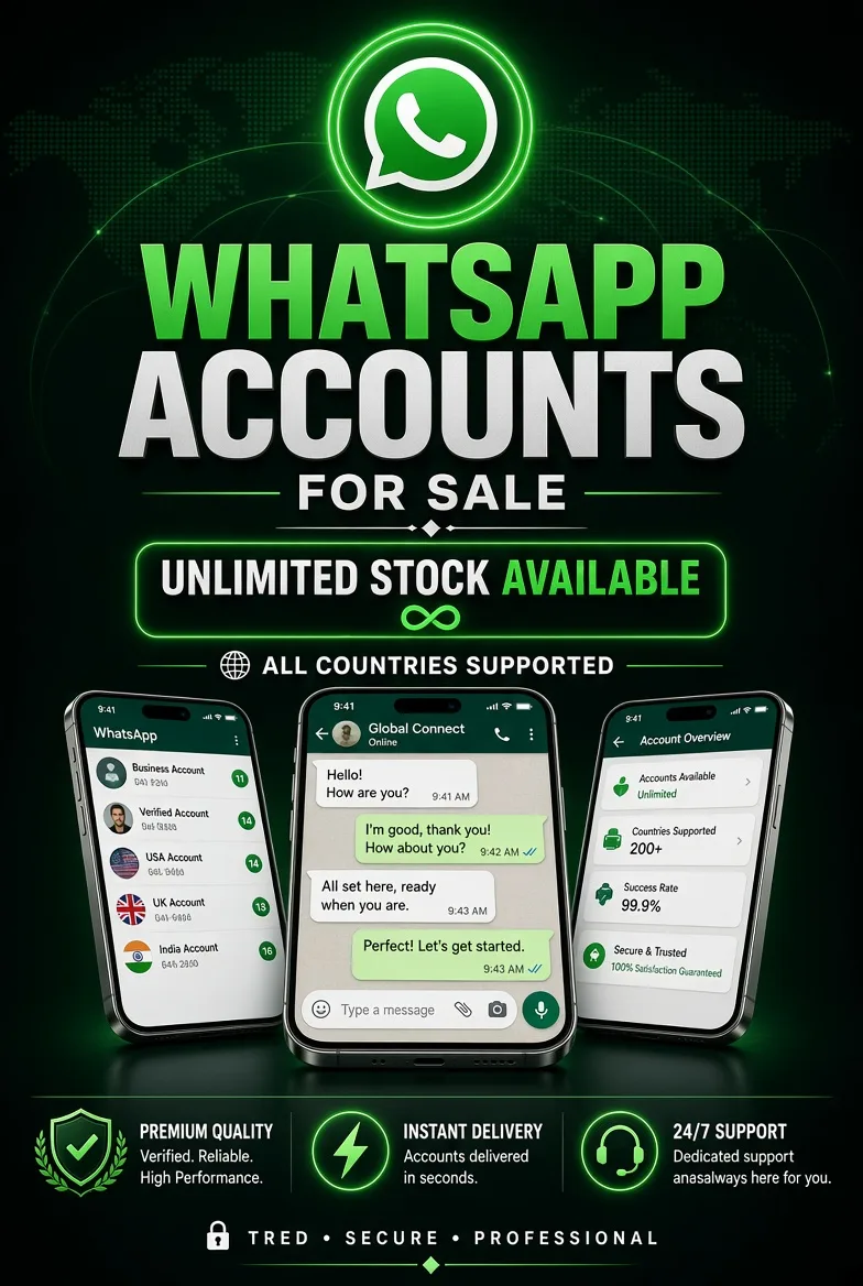 e: WhatsApp Accounts – UK, USA & Worldwide