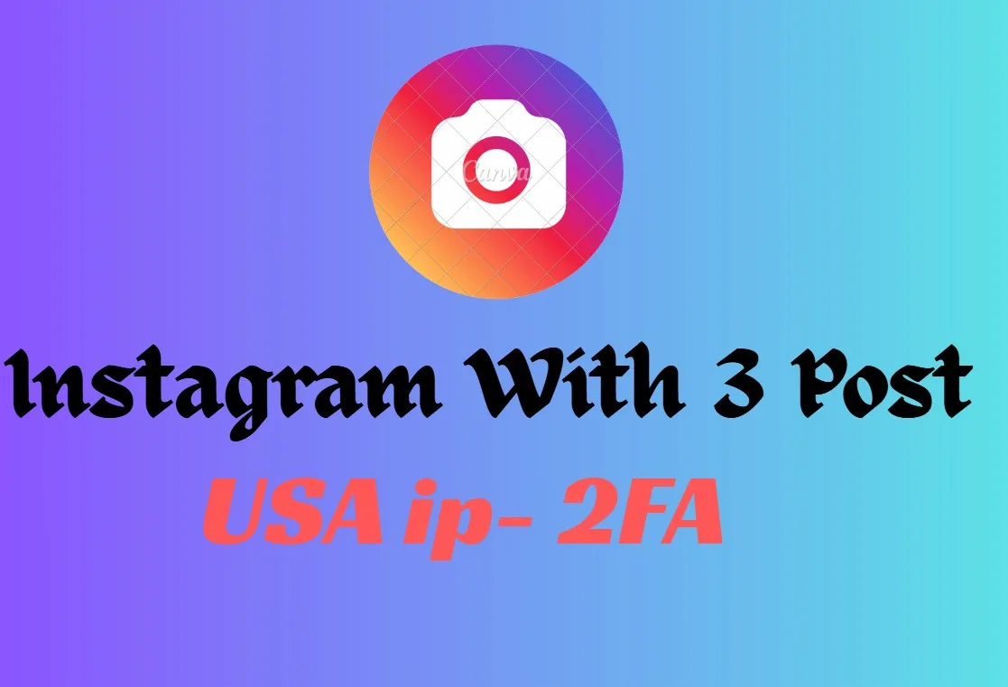✅USA Instagram With 3 Post ✅